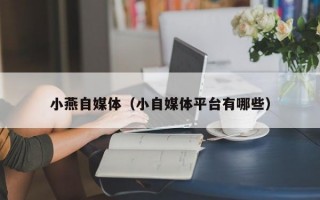 小燕自媒体（小自媒体平台有哪些）